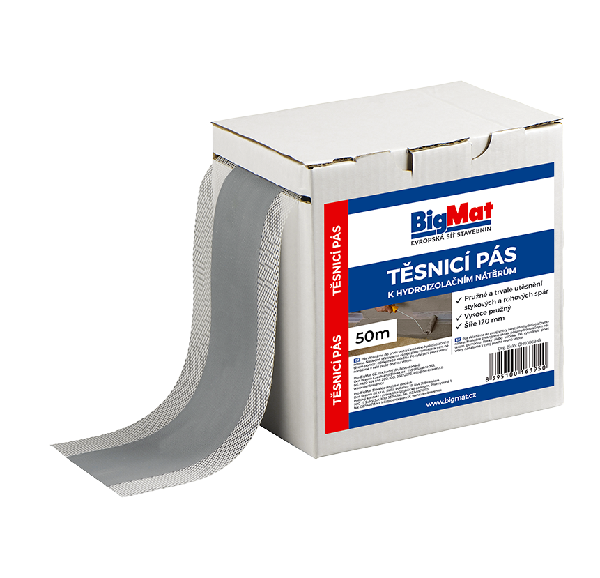 BigMat Pás těsnicí k hydroizolacím 120 mm x 50 m