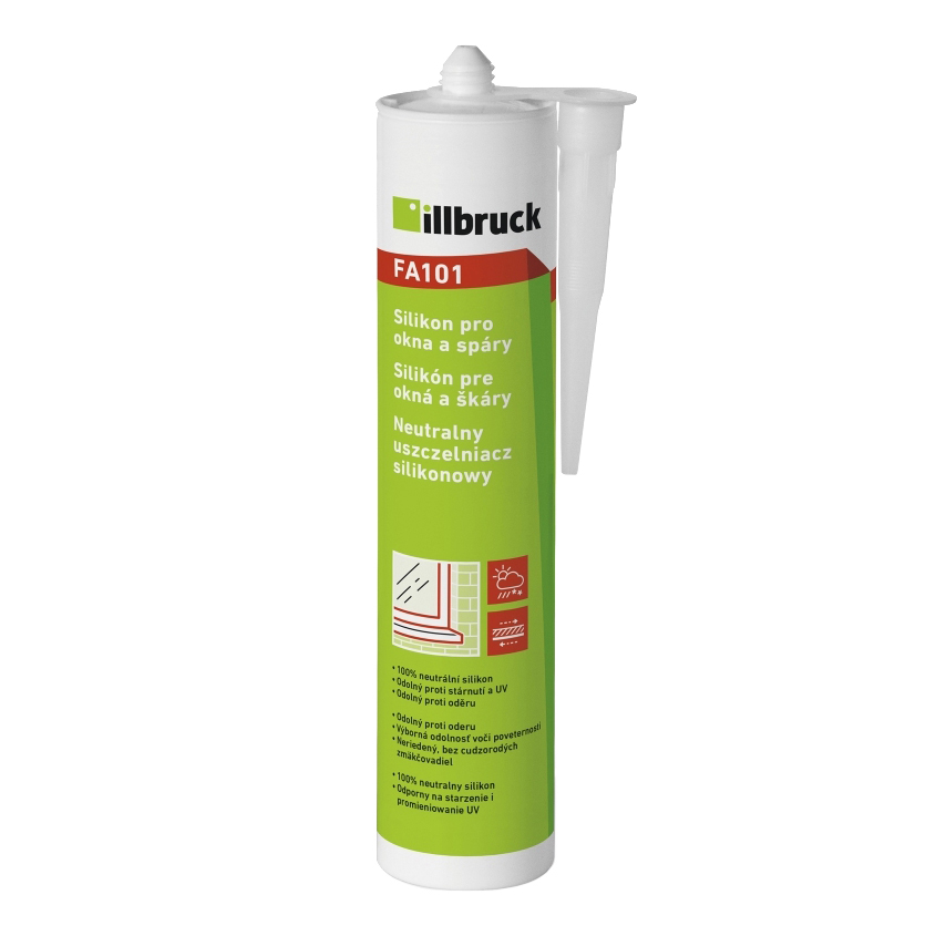 Illbruck Tmel silikonový pro okna a spáry (FA101) hnědý 310ml