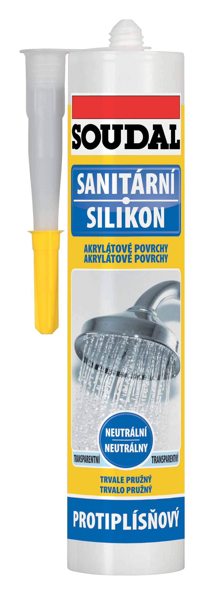 Soudal Silikon sanitární neutrální transparentní 280 ml
