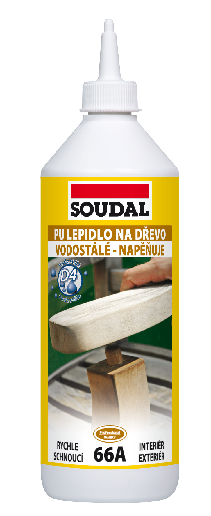Soudal Lepidlo PU na dřevo 66A 250 g