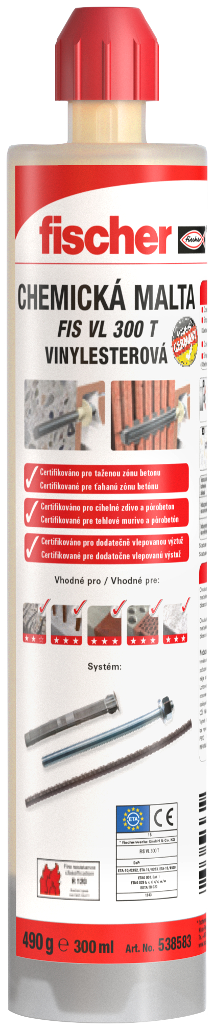 Fischer Malta chemická FIS VL 300 T 300 ml