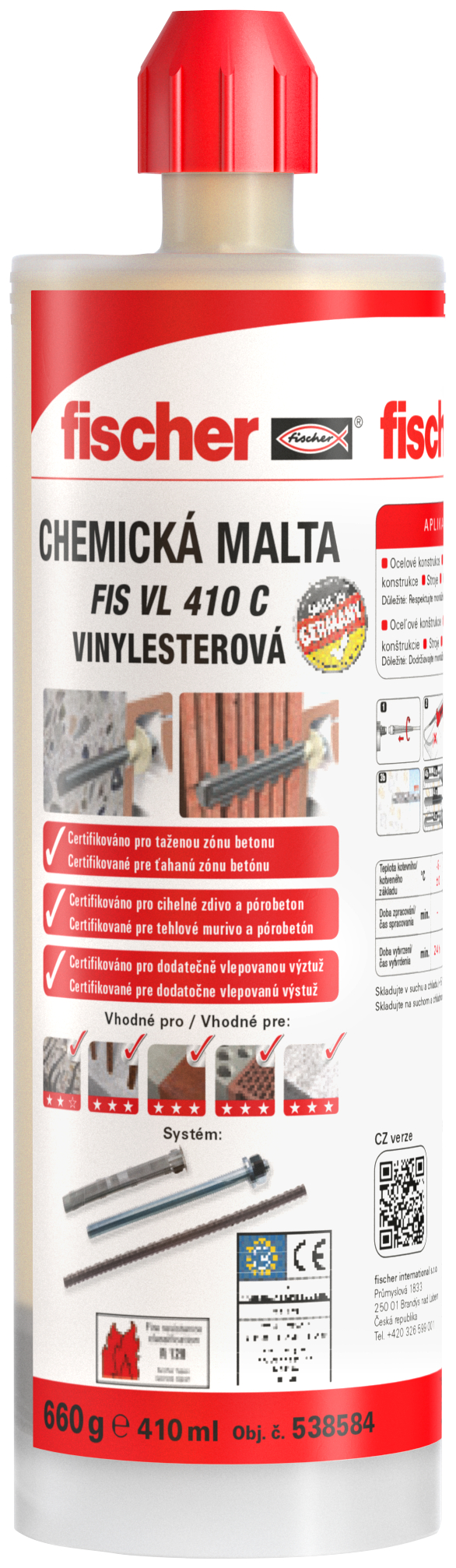 Fischer Malta chemická FIS VL 410 C 410 ml