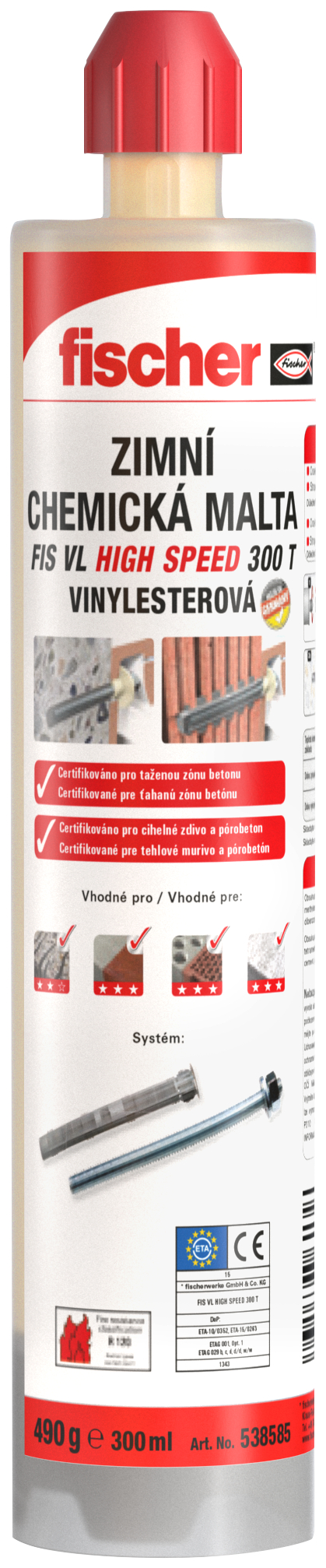 Fischer Malta chemická zimní FIS VL 300 T High Speed 300 ml