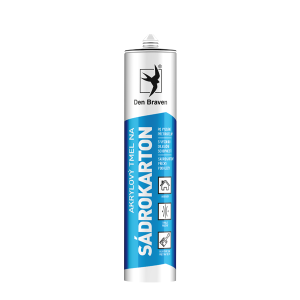 Den Braven Tmel akrylový na sádrokartony bílý 310 ml