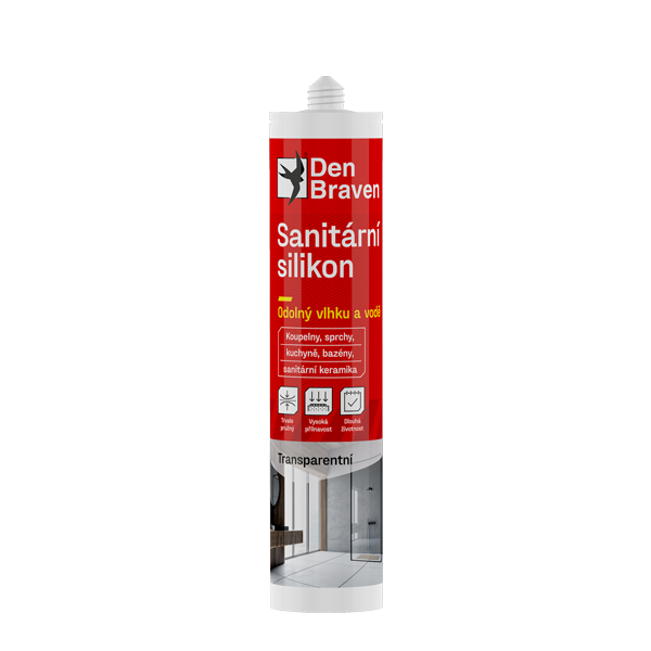 Den Braven Silikon sanitární RL transparent 280 ml