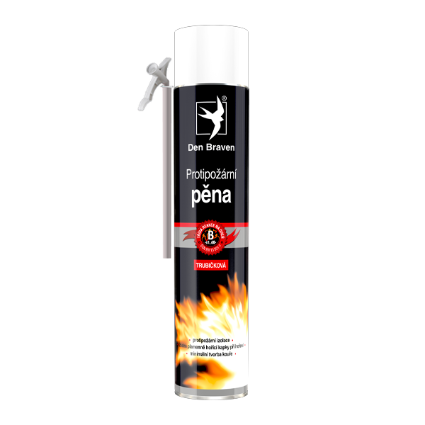 Den Braven Pěna protipožádní trubičková RP červená 750 ml