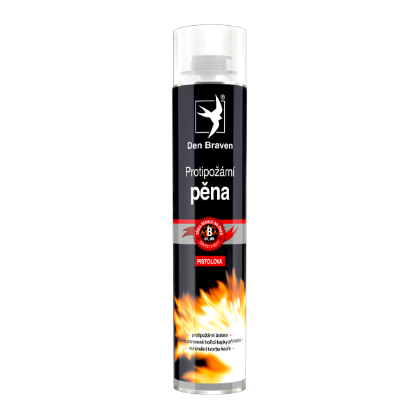 Den Braven Pěna protipožádní pistolová RP červená 750 ml