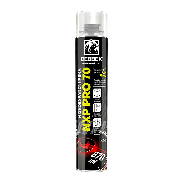Den Braven Pěna montážní pistolová nízkoexpanzní NXP PRO 70 870 ml