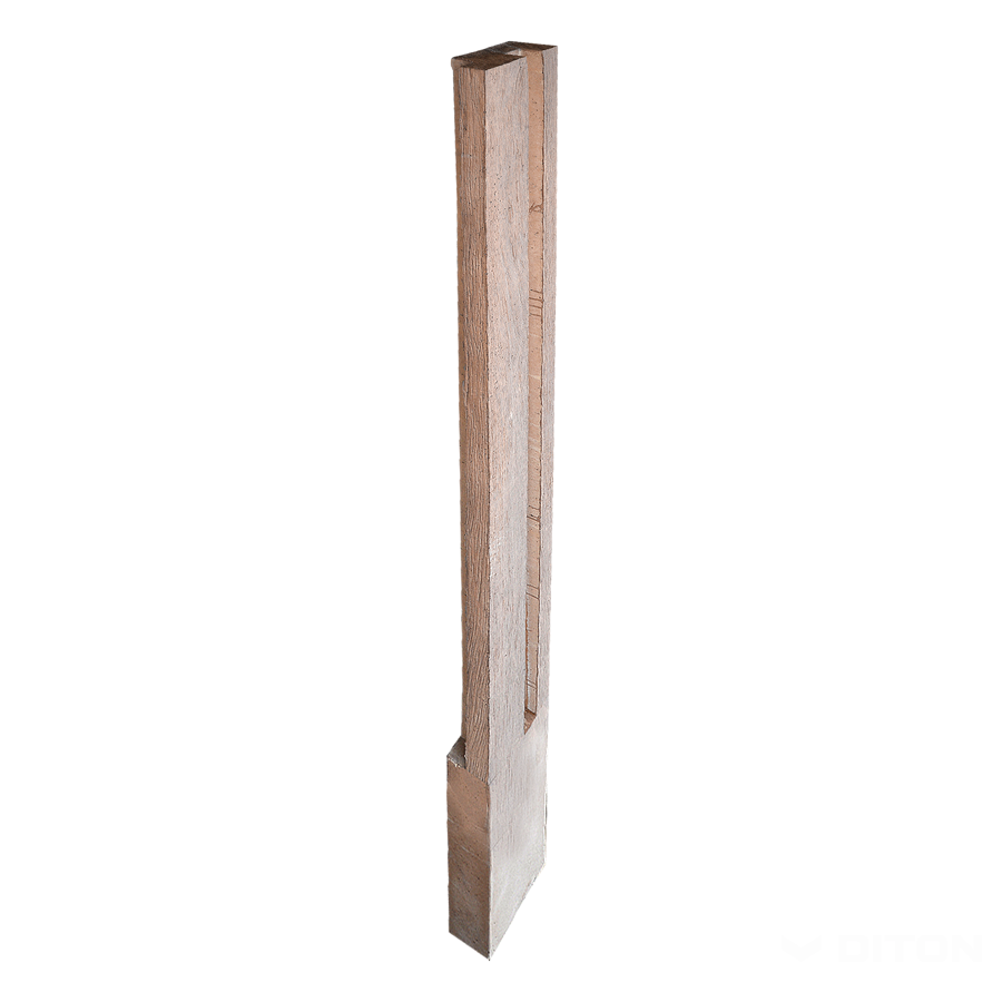 Diton Sloupek plotový Quick wall wood 240 250×110×3200 mm dělený rohový dub světlý (6)
