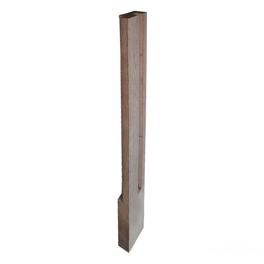 Diton Sloupek plotový Quick wall wood 120 250×110×2100 mm dělený rohový dub tmavý (6)