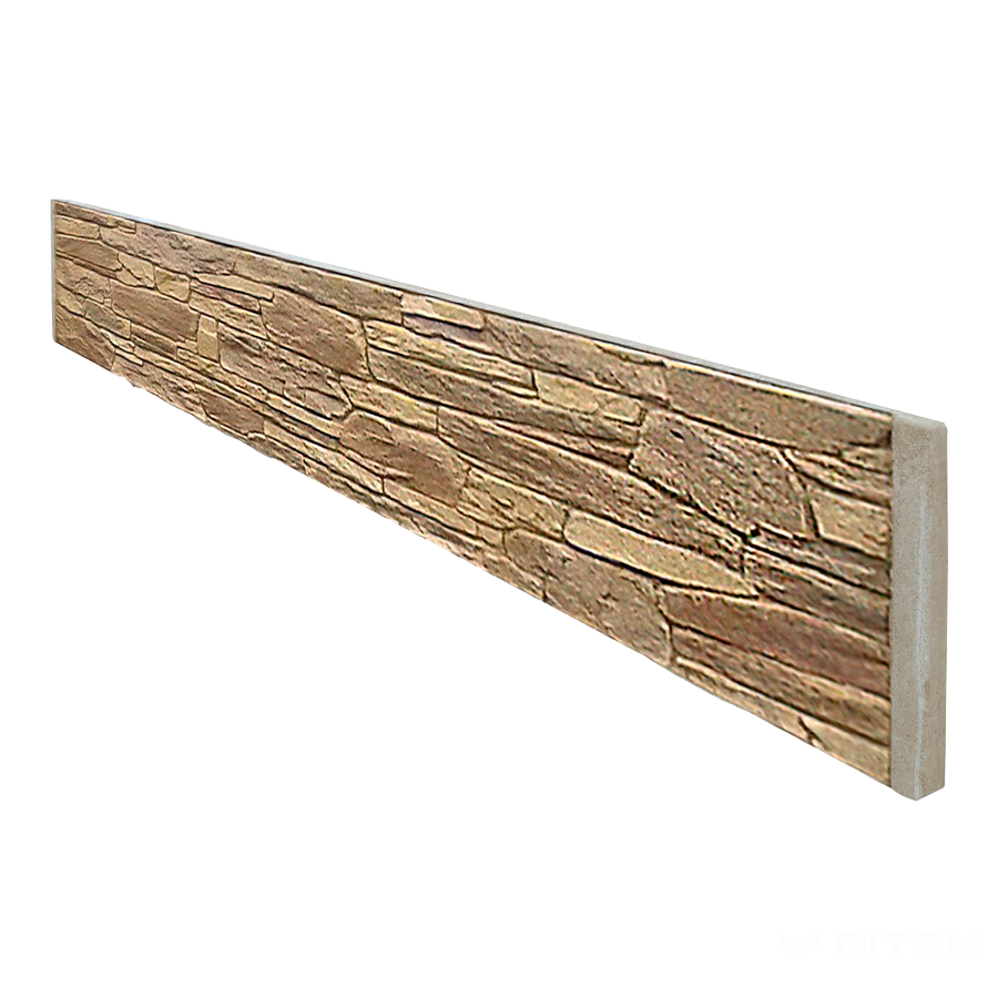 Diton Výplň plotová Quick wall stone 2070×45×400 mm jednostranná hnědý mix (16)