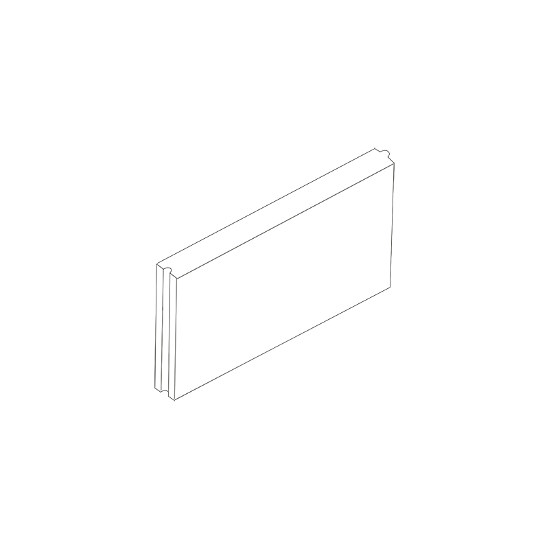 Ferobet Obrubník záhonový Presbeton 500×50×250 mm kulatý se zámkem červený (96)