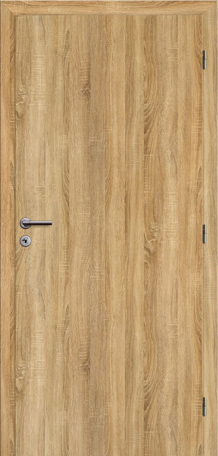 Solodoor Dveře struktur SMART plné dub sonoma 80 P oblá hrana boční