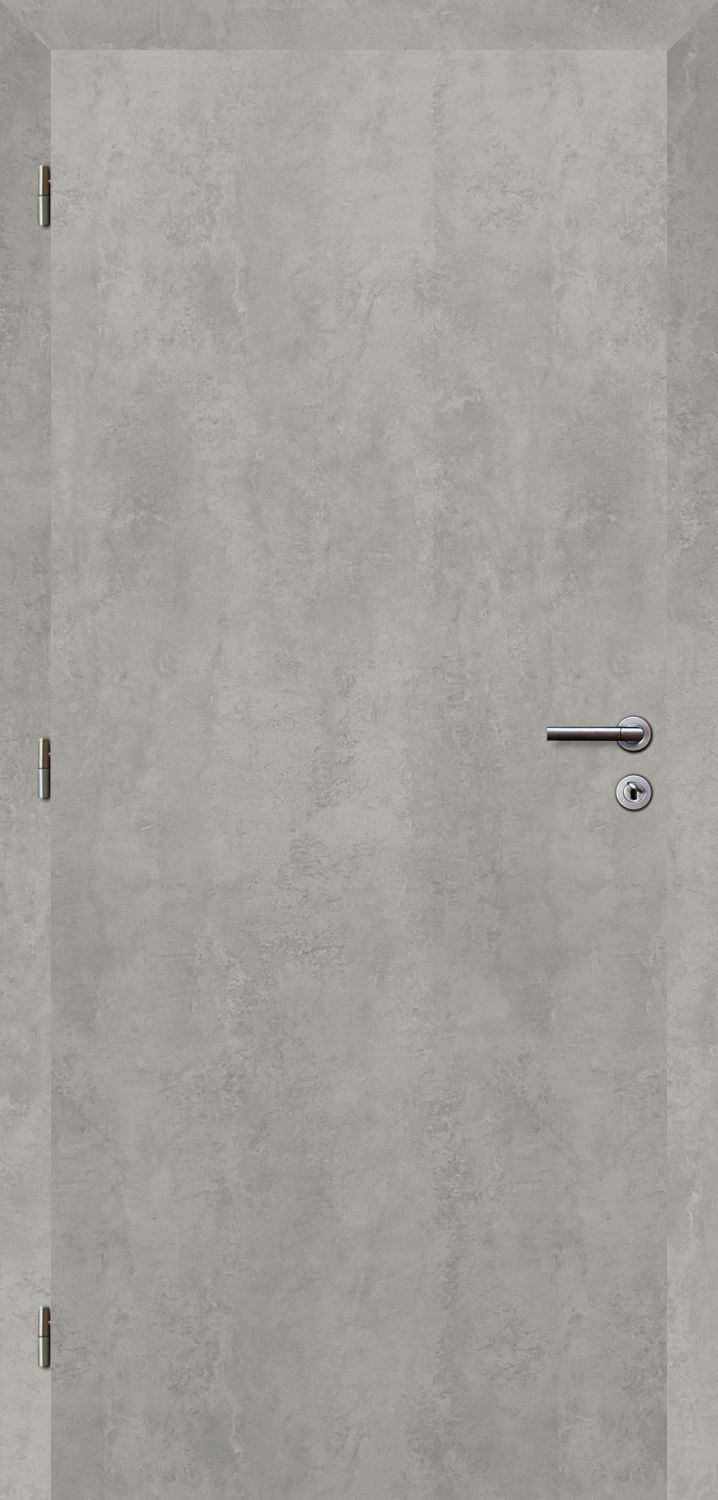 Solodoor Dveře struktur SMART plné beton 60 L oblá hrana boční
