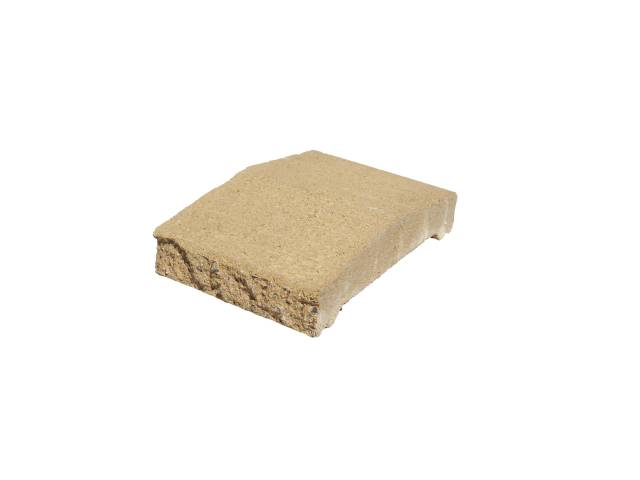 Presbeton Deska zákrytová Face Block ZDV 200 200×300×70 mm štípaná okrová (270)