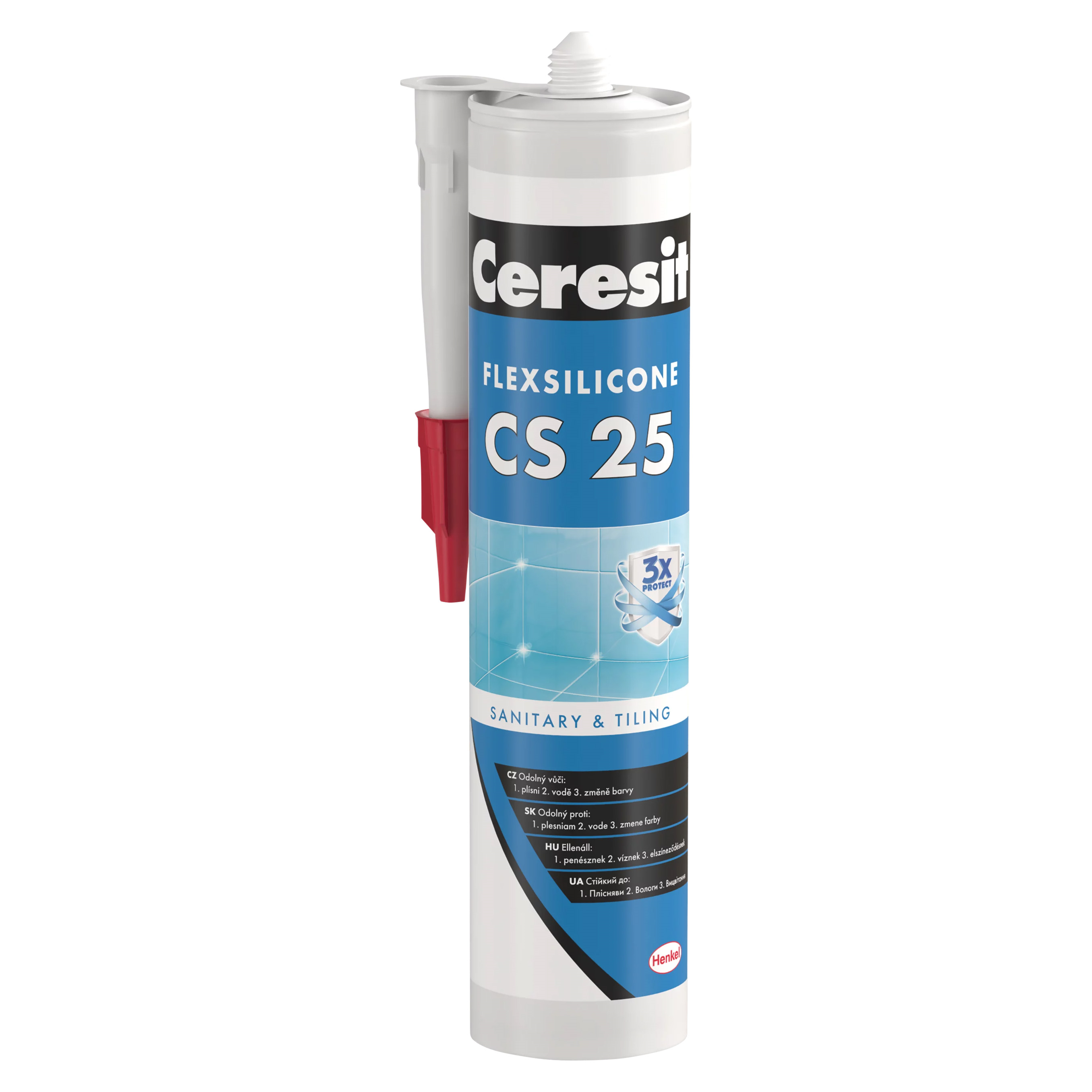 Ceresit Silikon sanitární CS 25 šedý 280 ml