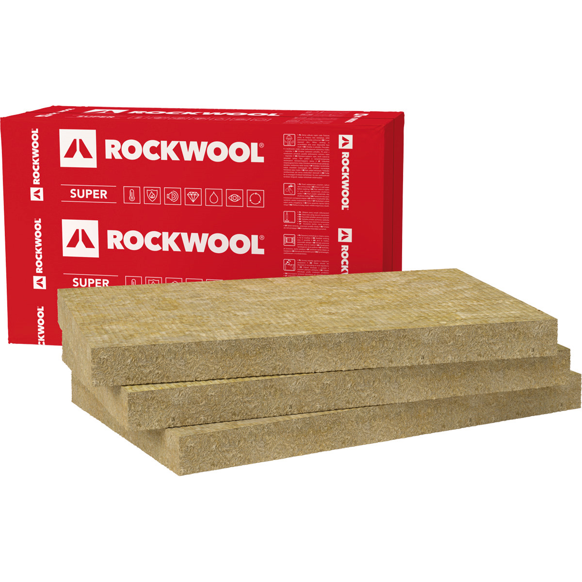 Rockwool Izolace tepelná Superrock 80 mm 1000×580 mm
