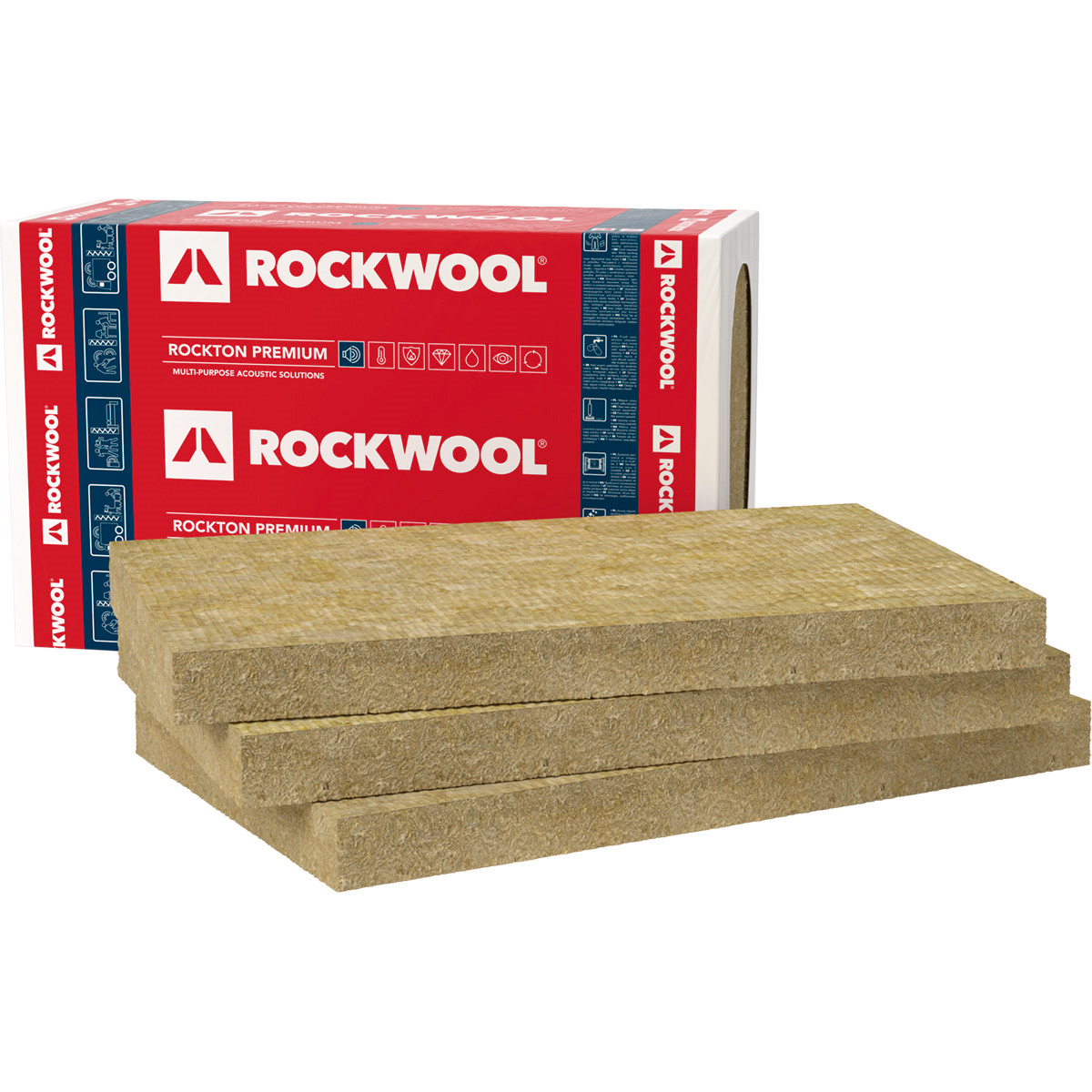 Rockwool Izolace tepelná Rockton Premium 80 mm 1000×610 mm