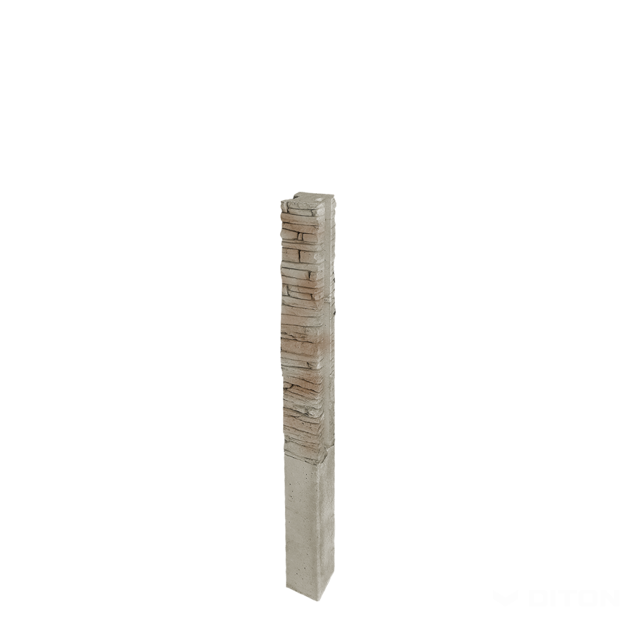 Diton Sloupek plotový Quick wall stone 160 150×150×2500 mm koncový béžový mix (8)
