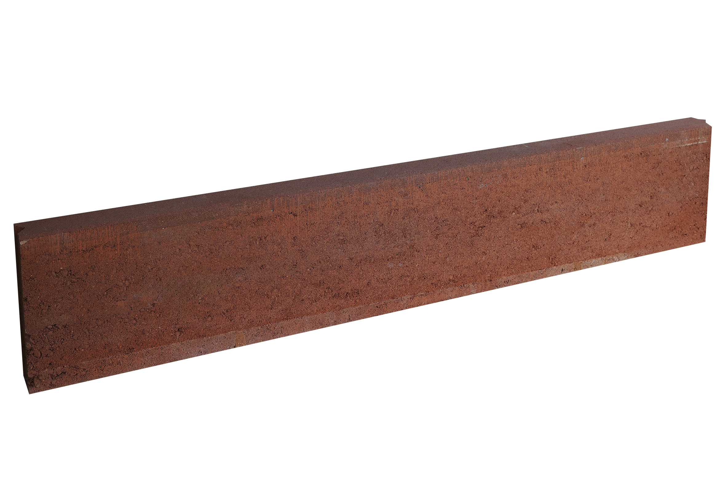 Ferobet Obrubník záhonový 1000×50×200 mm rovný se zámkem červený (48)
