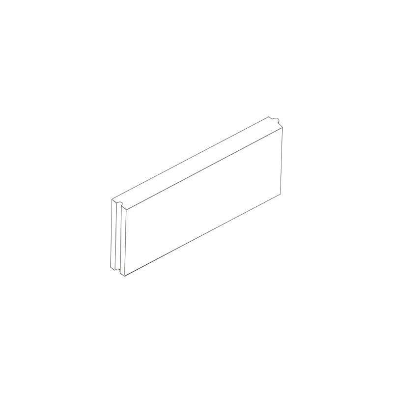 Ferobet Obrubník záhonový 500×50×200 mm rovný se zámkem pískový (96)