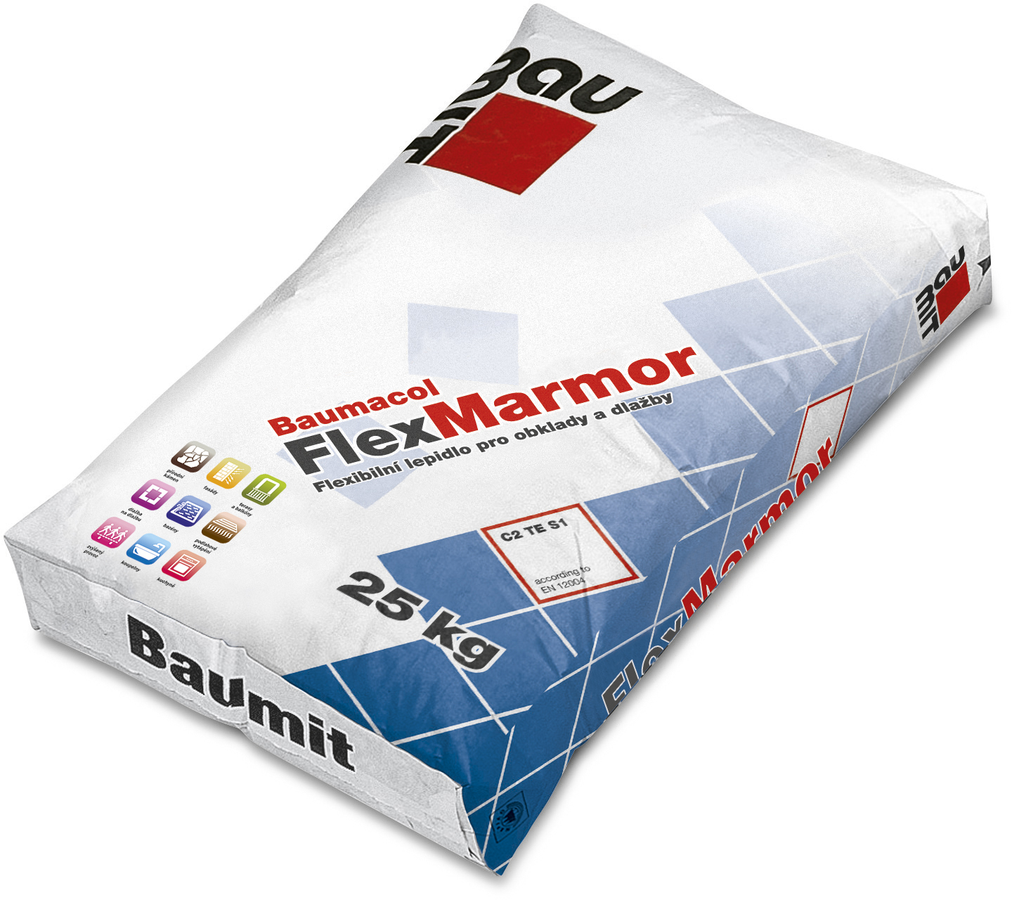 Baumit Lepidlo flexibilní Baumacol FlexTop White (C2TE S1) 25 kg