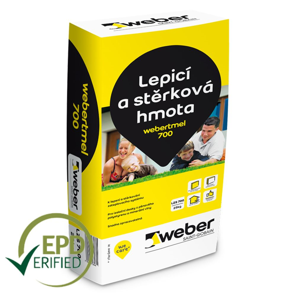 Weber Hmota lepicí a stěrková webertmel 700 25 kg