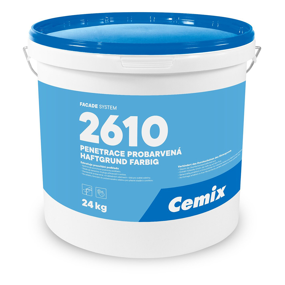 Cemix Penetrace fasádní probarvená 2610 bílá 24 kg