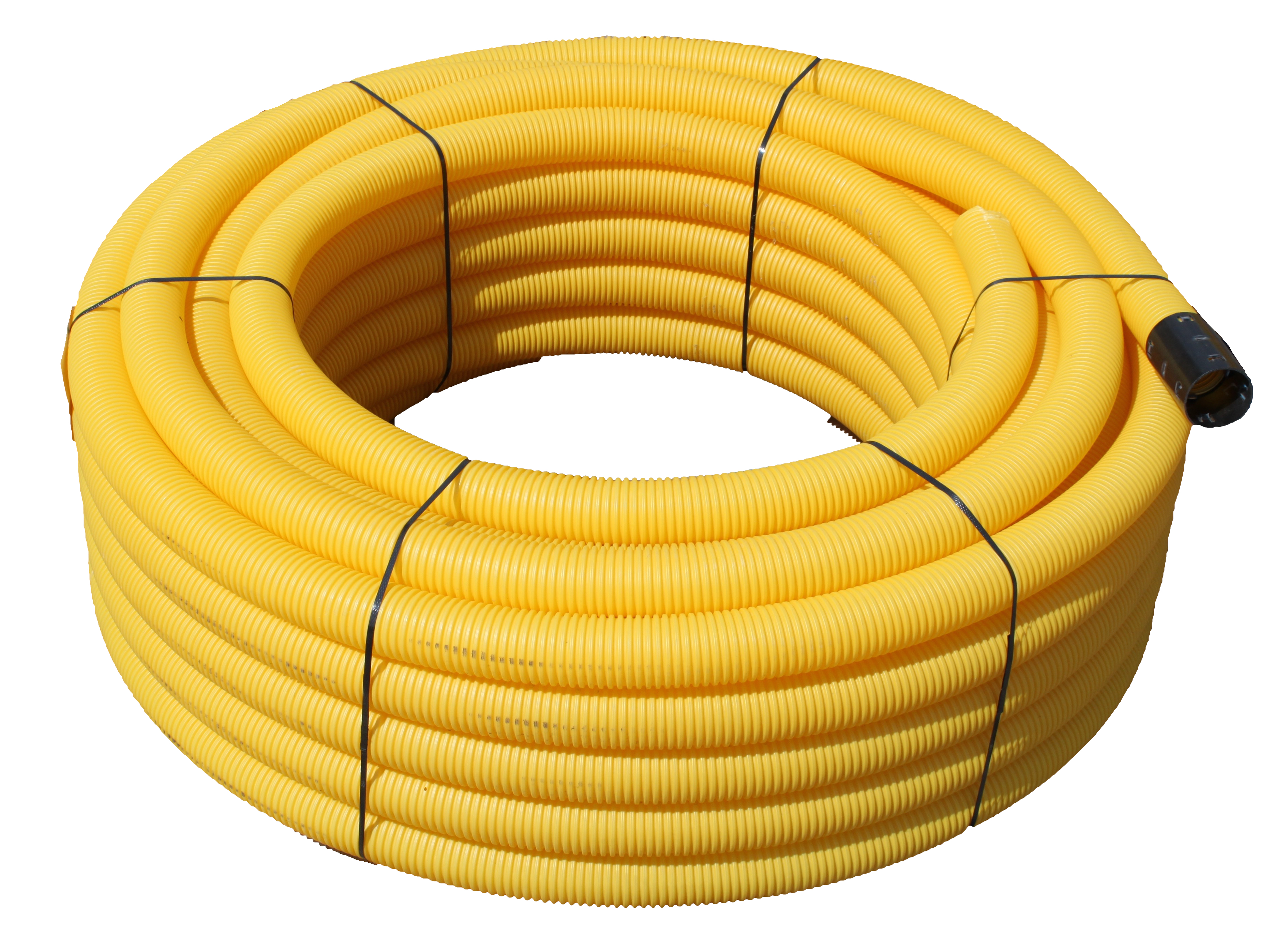 Trubka drenážní neperforovaná DN 65 žlutá PVC 50 m