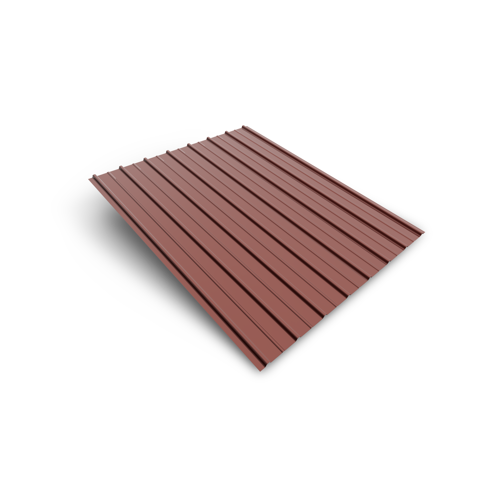 Smart cover solution Plech trapézový Smart CS H12 plus 906×2000×0,4 mm Zn 275 RAL 3009 terakota