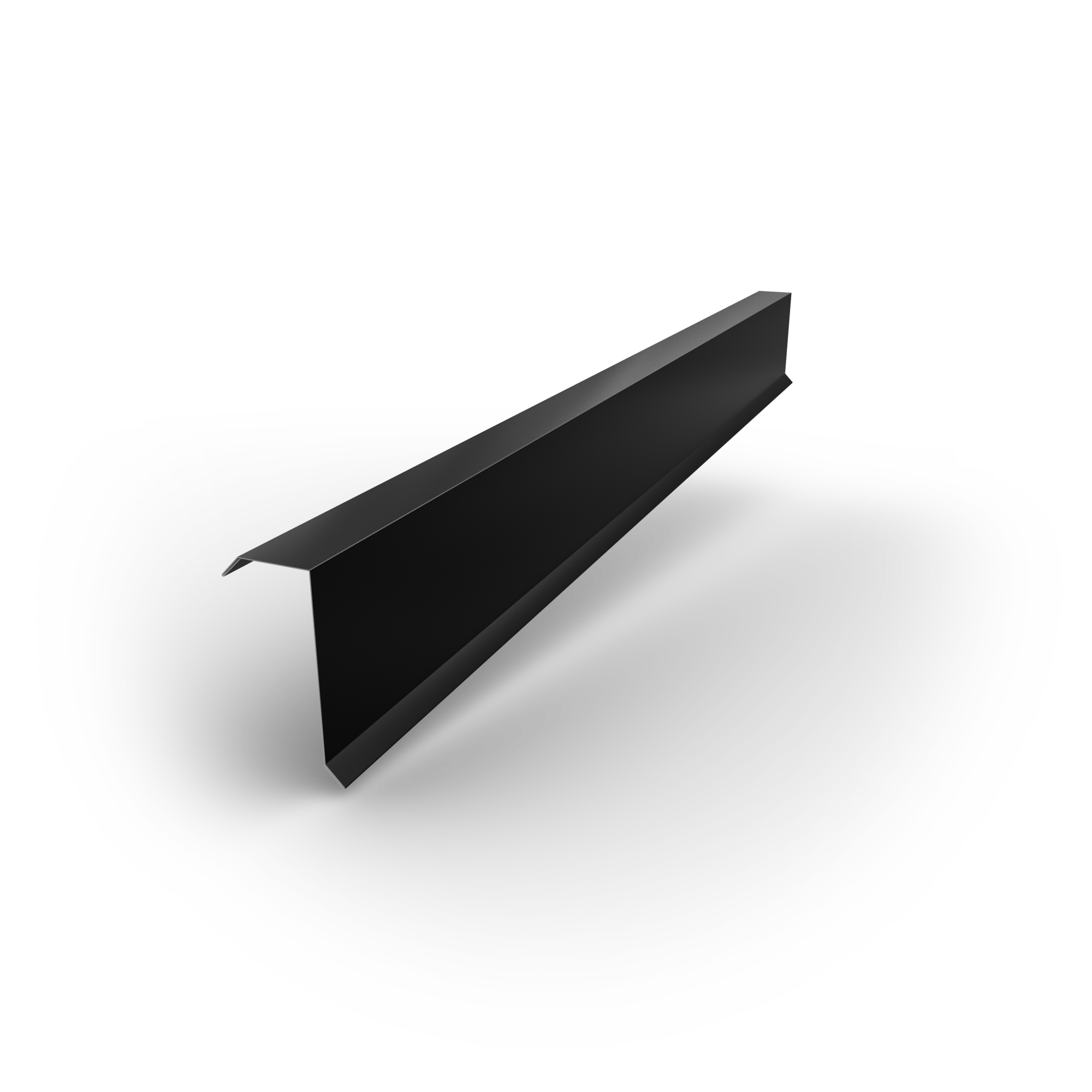 Smart cover solution Lišta závětrná Smart CS H12 1000×0,4 mm Zn 275 lak RAL 9005 černá