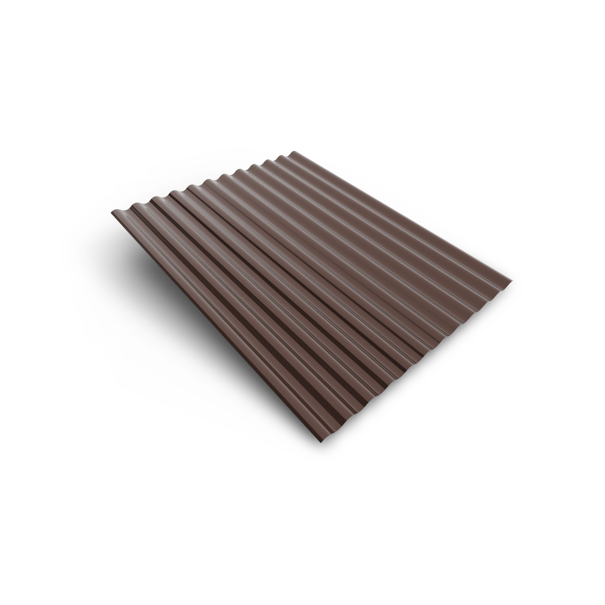 Smart cover solution Plech vlnitý Smart CS S18 883×2500×0,4 mm Zn 275 RAL 8017 hnědý