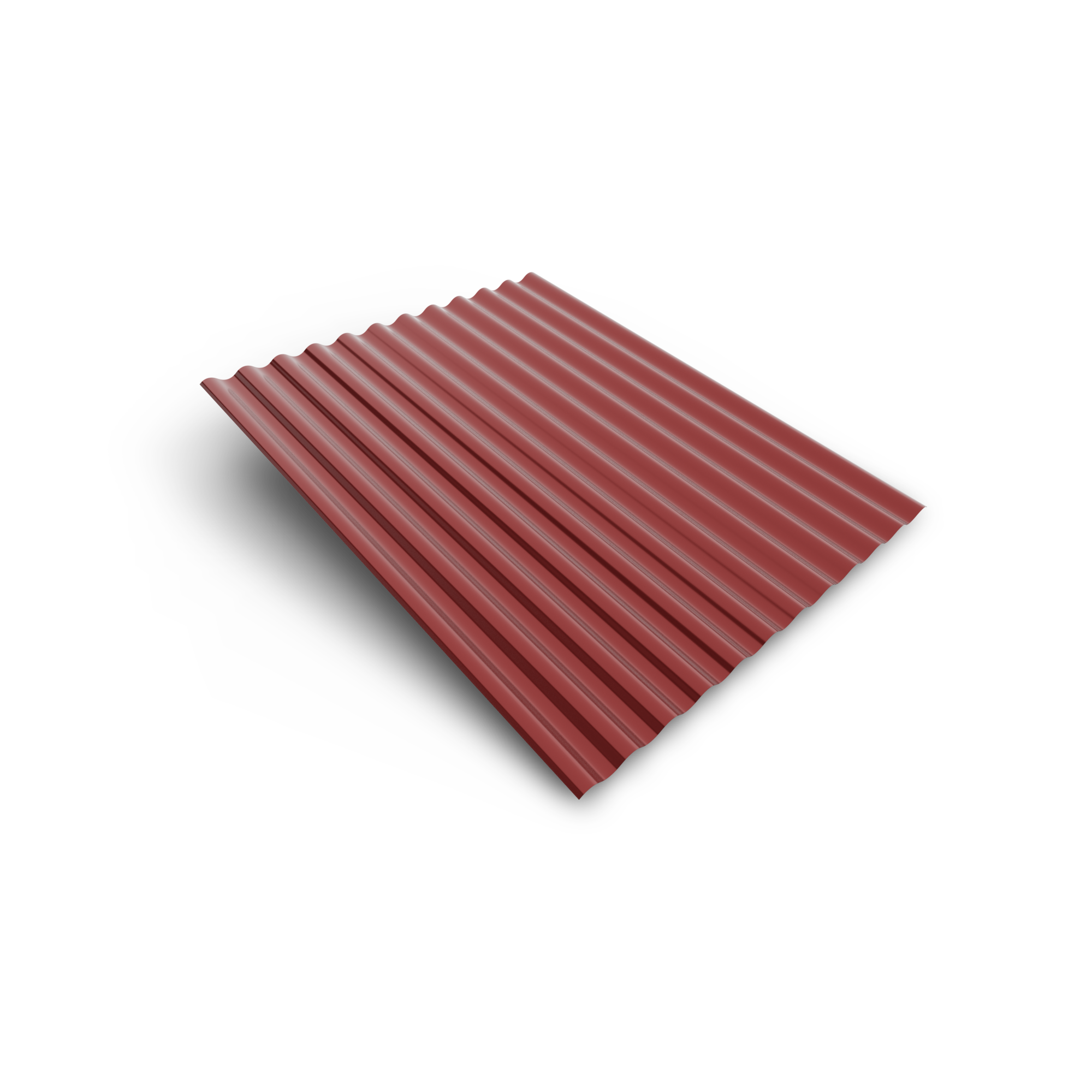 Smart cover solution Plech vlnitý Smart CS S18 883×2000×0,4 mm Zn 275 RAL 3011 červený
